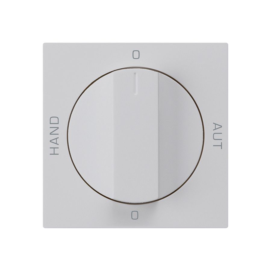 Frontset für Drehschalter S2 hellgrau 60×60 kallysto 0-Hand-0-Aut.