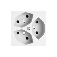 Montageset EDIZIO.liv SNAPFIX® für 3×T13 Shutter ws