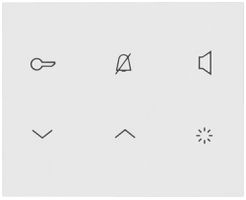 AP-Innenstation Audio Hager elcom.touch 2-Draht, weiss