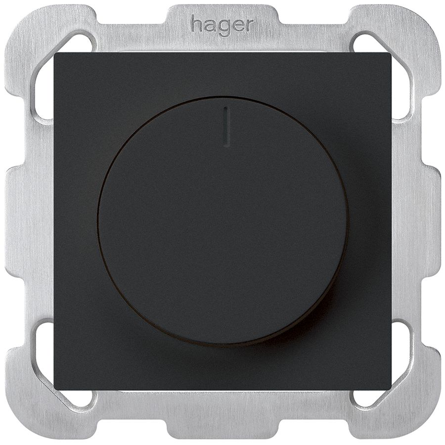 UP-Drehdimmer Universal Hager kallysto 20…400W/VA schwarz