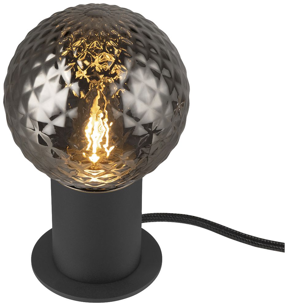 Lampada da tavolo SLV VARYT E14 1×6W interruttore Ø90×90mm nero