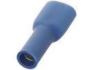 Flachsteckhülse Ferratec vollisoliert PC flach 6.3×0.8mm 2.5mm² blau 100 Stk.
