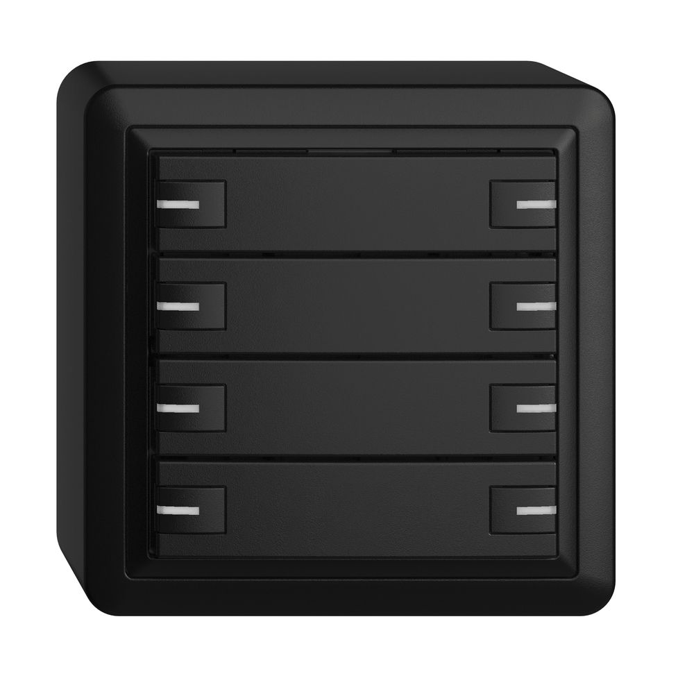 Poussoir KNX RGB AP EDUE, 250mW, a.LED RGB, 8×poussoir, comm.1×touche, no