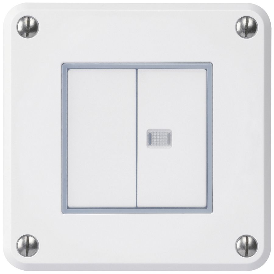 Interruttore INC robusto IP55 schema 3/pulsante 1×illuminato bianco combinazione
