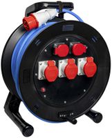 Avvolgicavo DEM DB32444 3×16A 2×T25 5×2.5mm² 50m spina 16A