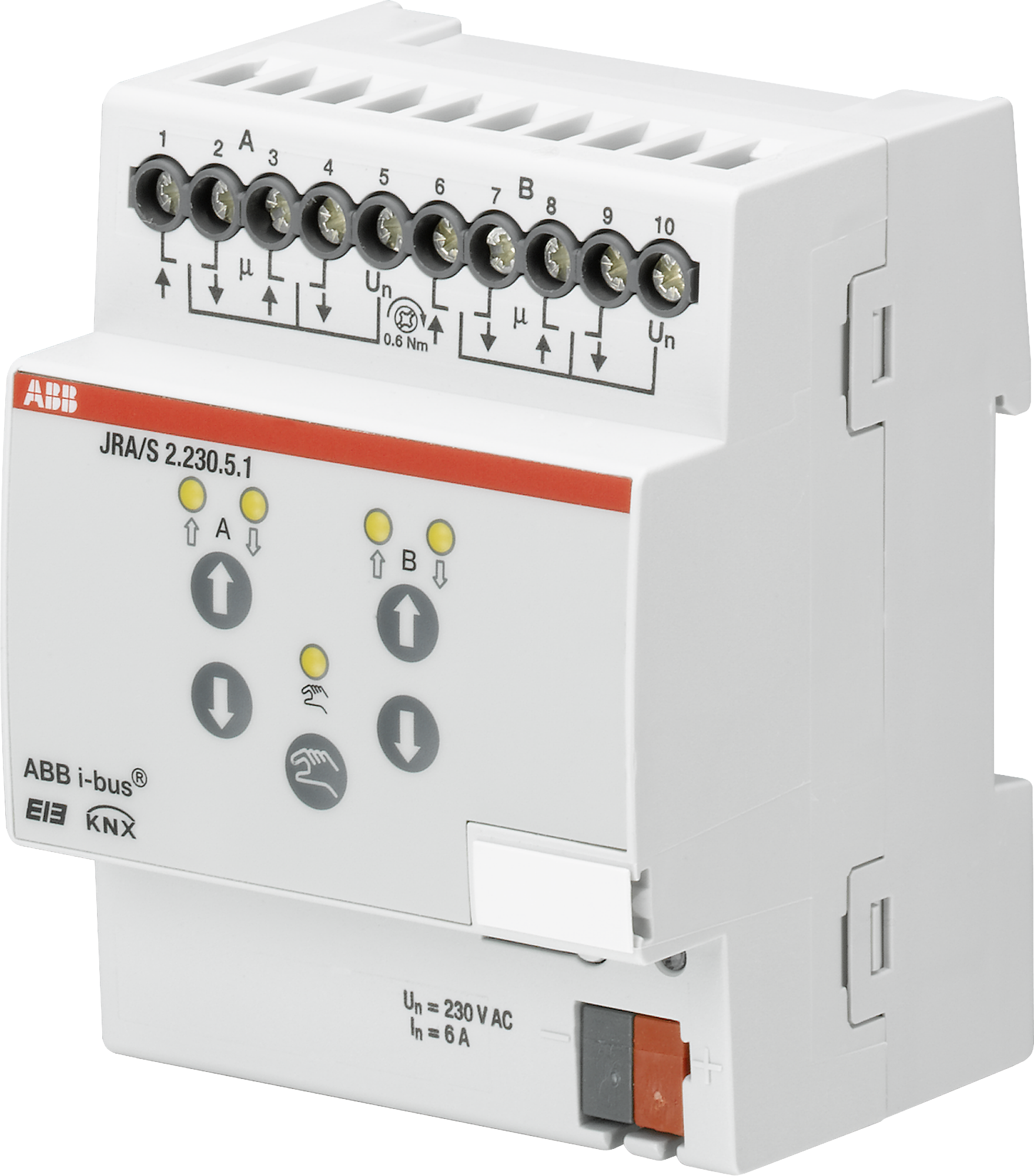 Actionneur de jalousie KNX AMD 2-fois 6A 230VAC, manuel