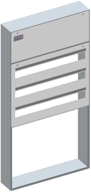 Coffret de distribution AP Hager ABT 2 places compteur 3-rangées 2UM 506×1015mm