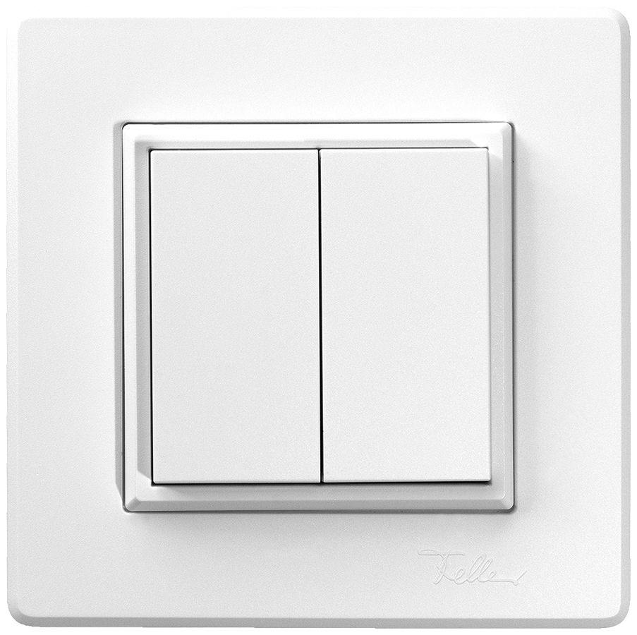 Poussoir RF AP ALADIN EnOcean EDIZIO.liv 2C/2T sans piles blanc