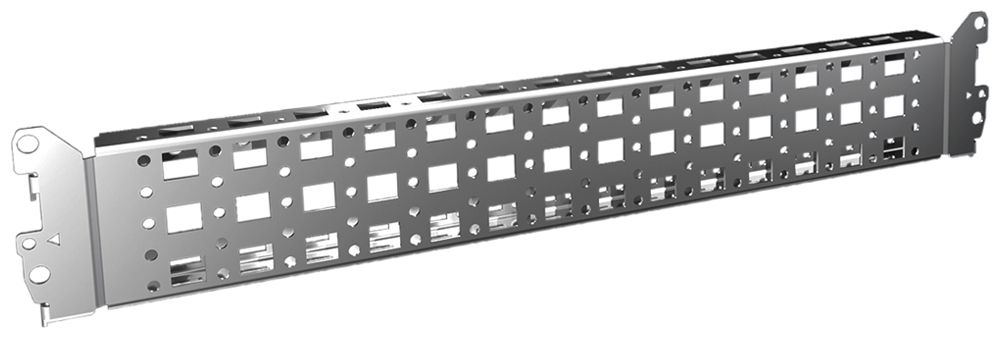Montage-Chassis Rittal VX 8617.120 425×64×23mm Schiene grau 4Stk