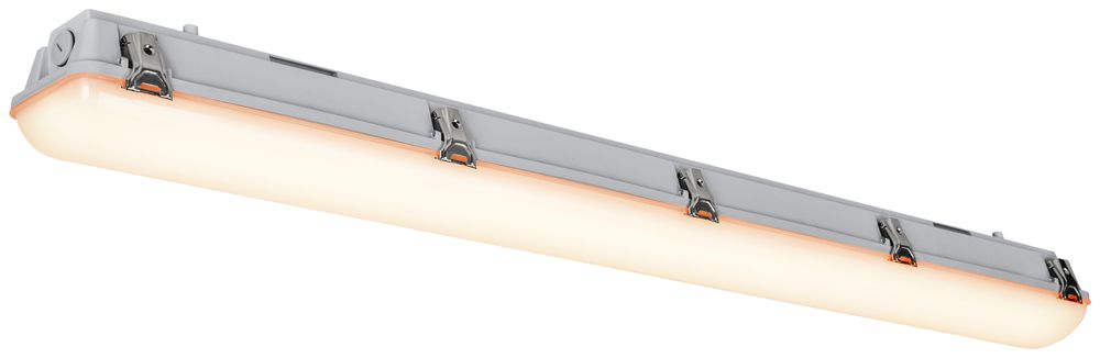 LED-Decken-/Wandleuchte SLV IMPERVA 120 CW 40W 4200lm 3000K IP66 1200mm grau