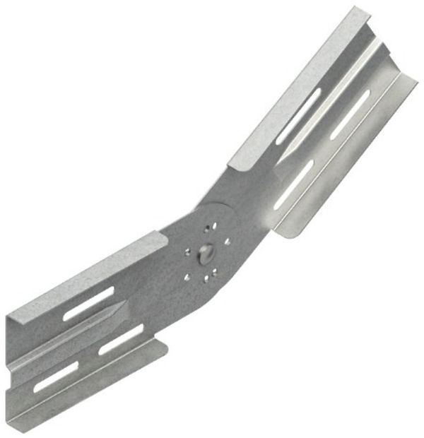 Raccord articulé Niedax, vertical, h=106.5mm, acier, zingué à chaud