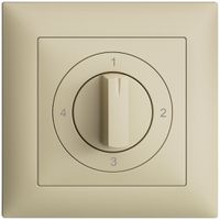 Frontset EDIZIOdue 1-2-3-4 vanille 88×88mm für Drehschalter