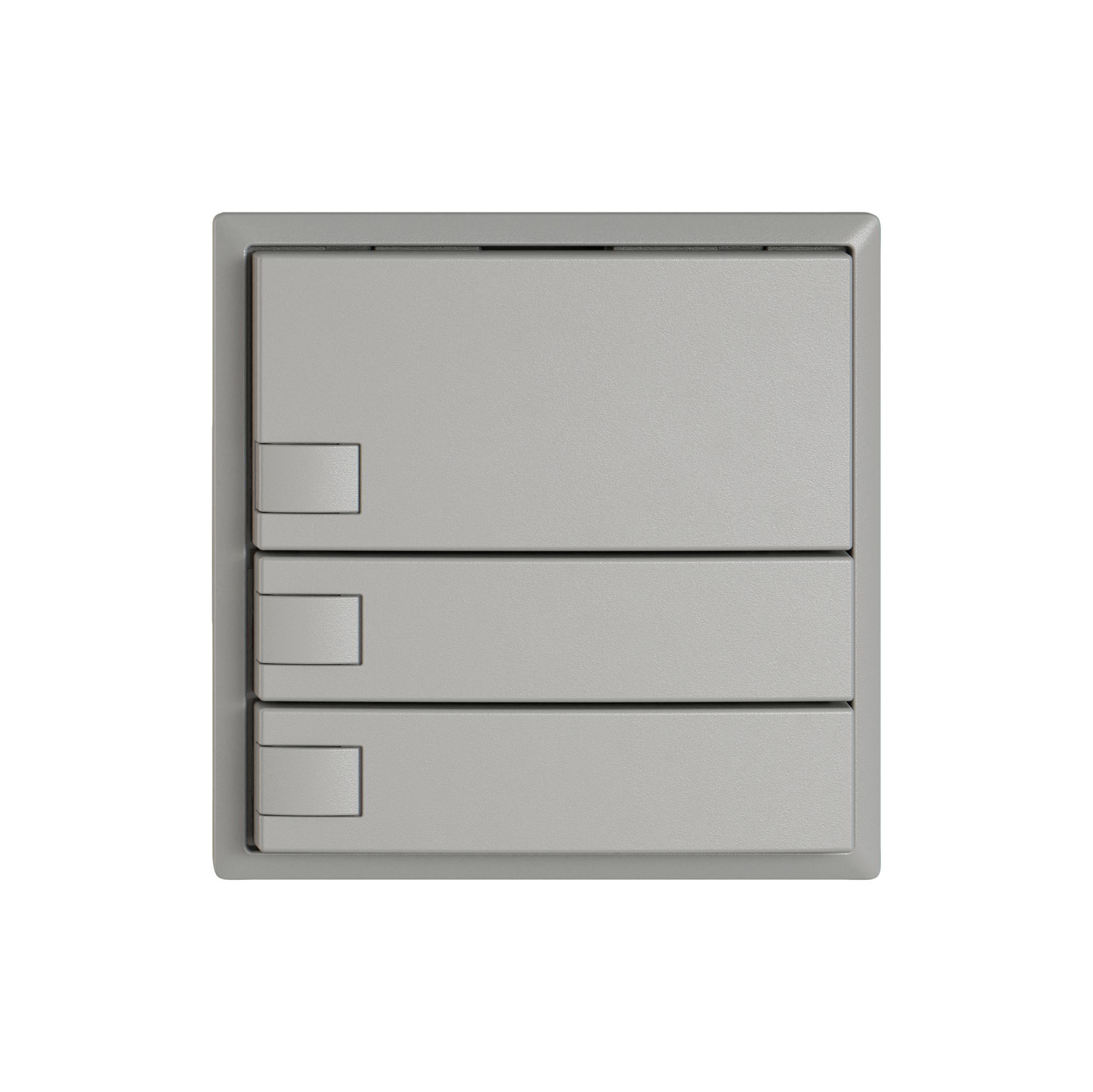 Pulsante KNX RGB EDIZIO.liv SNAPFIX® sensore temp.s.LED 3× com.1T grc