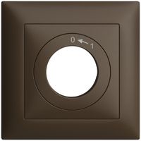 Frontset EDIZIOdue 0<-1 coffee 88×88mm für Schwenktaster
