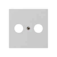 Frontplatte kallysto 60×60mm hellgrau für R/TV