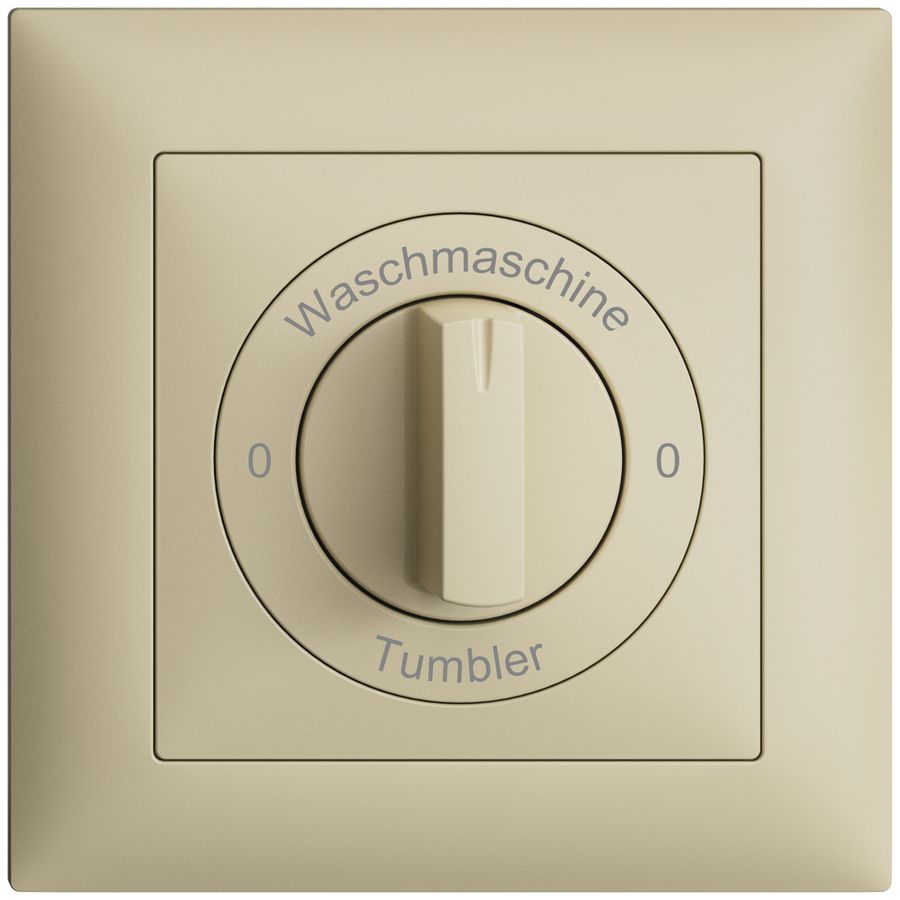 Frontset 0-Waschmaschine-0-Tumbler EDIZIOdue 88×88mm vanille