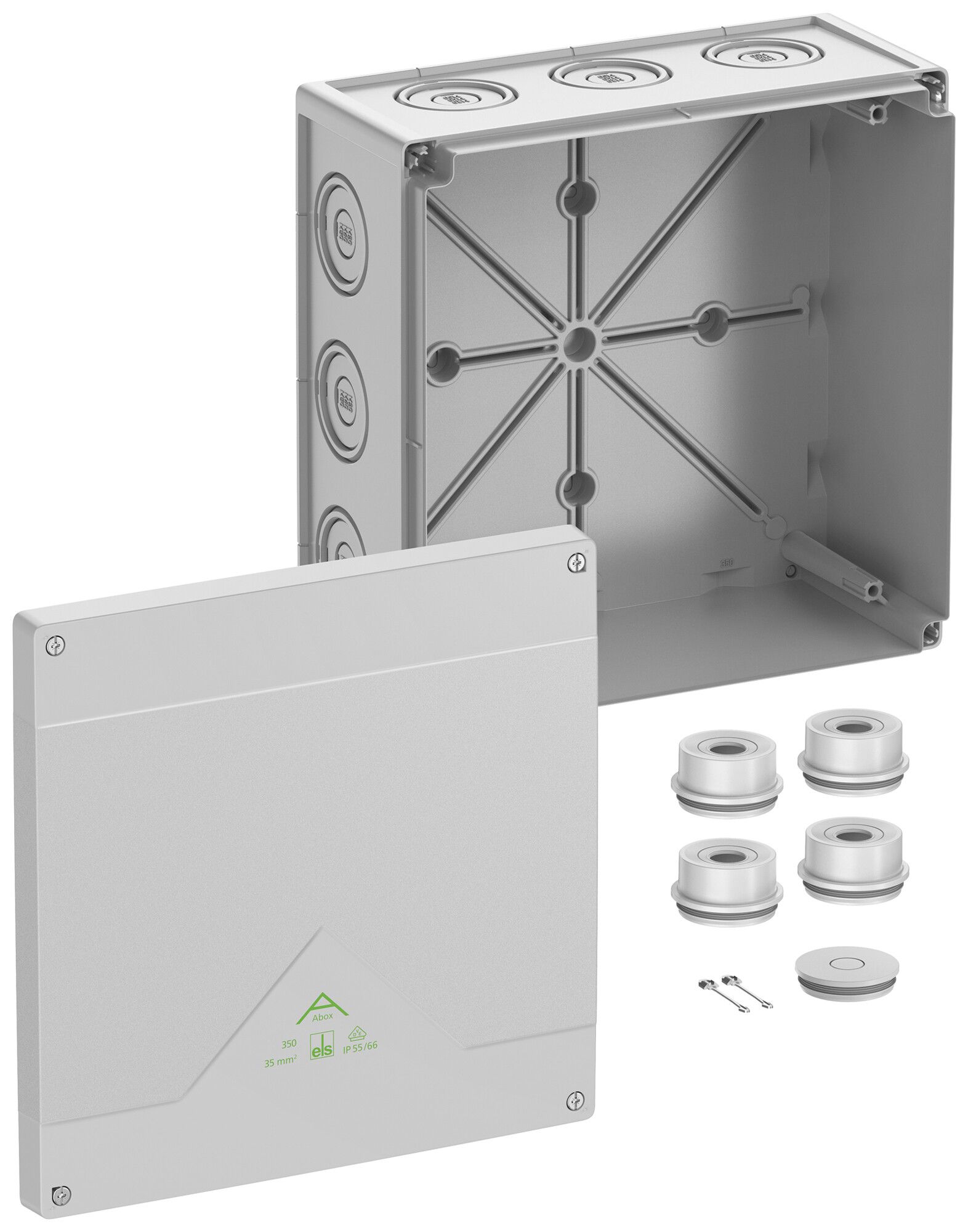 Boîte de dérivation AP Spelsberg Abox 350-L 252×252×120mm IP66 gr