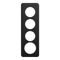 Placca di copertura STANDARDdue 4×1 3×Ø50, 1×Ø58, nero