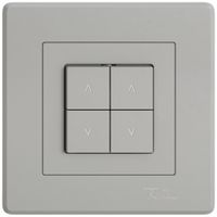 UP-Storentaster EDIZIO.liv SNAPFIX® 10A 250V 4 Tasten 2 Kanäle hgu