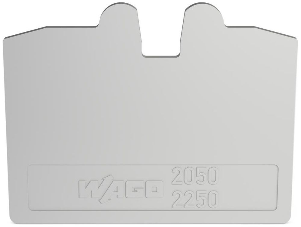 Abschluss/Zwischenplatte WAGO TopJob-S 1.1mm 2L grau zu Serie 2050