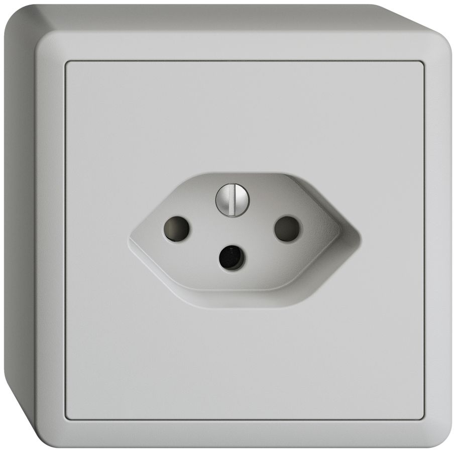 Prise AP EDIZIOdue FX54 T13 gris clair