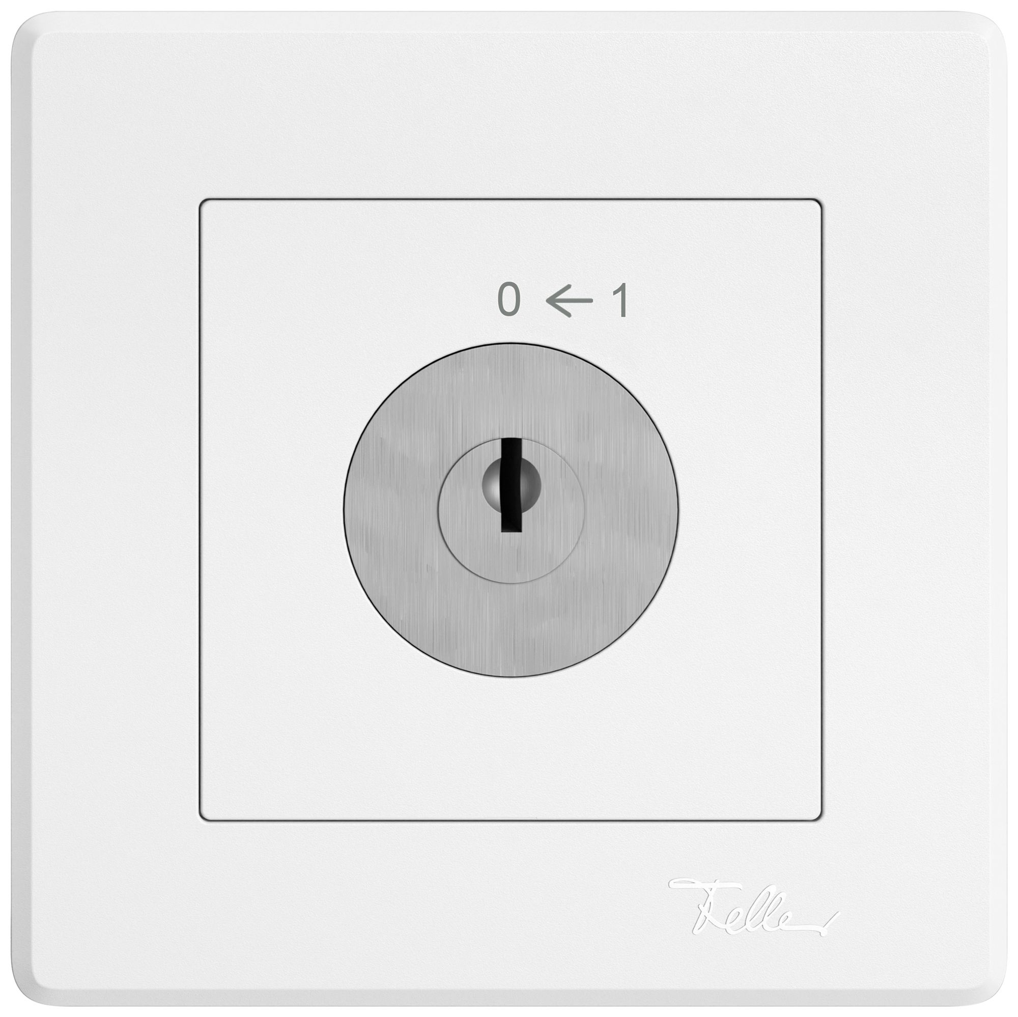 Contact pivotant ENC EDIZIO.liv SNAPFIX® 0<-1/2P avec serrure & 2 clés bc