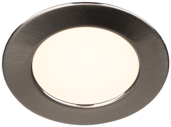 EB-LED-Downlight SLV DL 126, 12VDC 3W 160lm 3000K IP20 Metall gebürstet