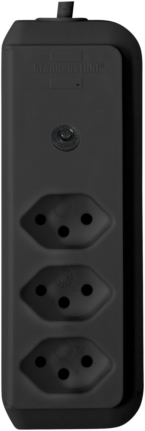 Prise multiple cleverLINE 3×T13 noir 1.5m H05VV-F 3×1mm²