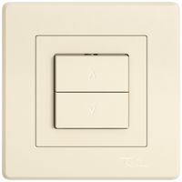 UP-Storenschalter EDIZIO.liv SNAPFIX® 10A 250V 2 Tasten 1 Kanal cr