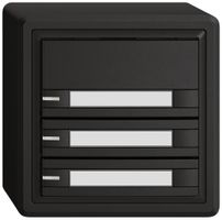 Pulsante universale AP EDIZIO.liv UNI SNAPFIX® c.LED RGB 3× com.2T targ.ne