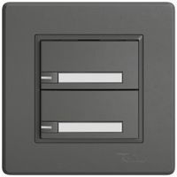 Pulsante universale INC EDIZIO.liv UNI SNAPFIX® 5…48V c.LED 2× com.1T targ.grs