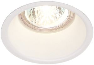 Downlight INC SLV HORN GU10, GU10 50W rond IP20 blanc