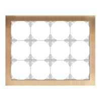 Telaio di copertura EDIZIOdue prestige 3×4 ottone champagne