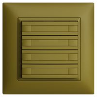 UP-KNX-Taster RGB EDUE FMI, 250mW, o.LED, m.Papier, 4×Taste, 2×Tastenb., ov