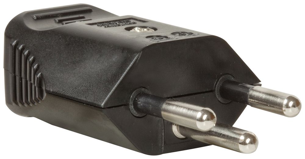 Stecker Typ 12 Brennenstuhl L+N+PE 10A 230V IP20 schwarz