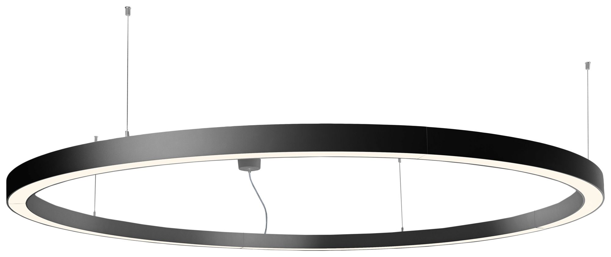 LED-Pendelleuchte Sylvania Nilo 88W 9120lm 830 DALI EM Ø1200mm schwarz