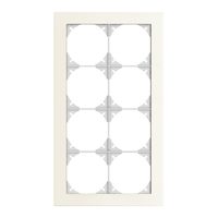 Telaio di cop. EDIZIOdue prestige 4×2 alluminio bianco