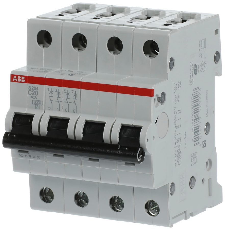 Disjoncteur ABB S204-C20 20A C 6kA