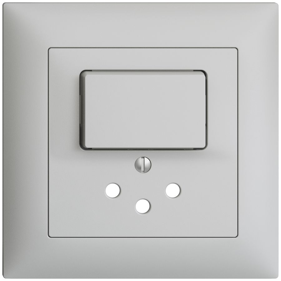 Kit frontal ENC EDIZIOdue gris clair 88×88mm T12 avec shutter