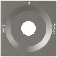 Frontplatte für Drehschalter magnesium OUVERT-0-FERME