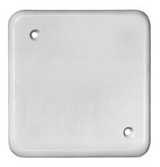 Abdeckplatte II 2 Befestigungslöcher weiss