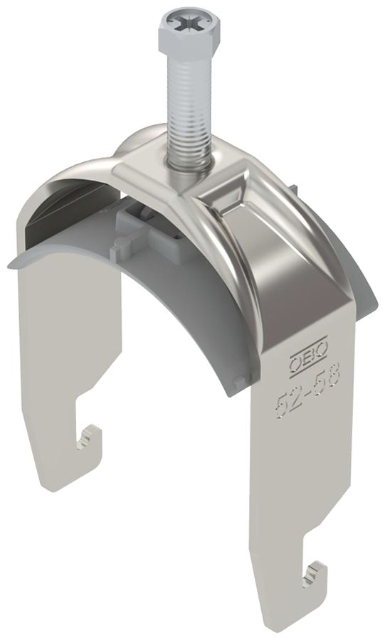 Fixation rapide BET 2056 pied à U matière synthétique 52…58mm 1×câble A2 1.4301