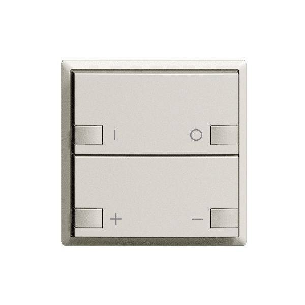Frontset ON-OFF Dimmer 2K/2T ZEP EDIZIOdue hellgrau