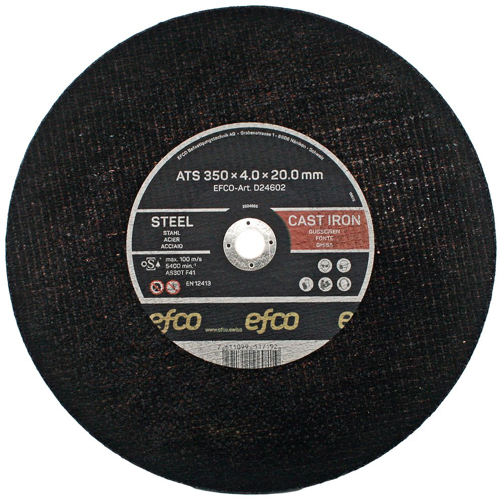 Trennscheibe EFCO ATS Ø350×4×20mm 20 Stück