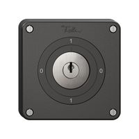 Drehschalter NEVO, 0/1L, mit Schloss&2 Schlüsseln, KS, 0-1-0-1, schwarz