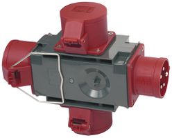Deviatore incrociato Brennenstuhl 1×spina CEE16/5 3×presa CEE16/5 IP44