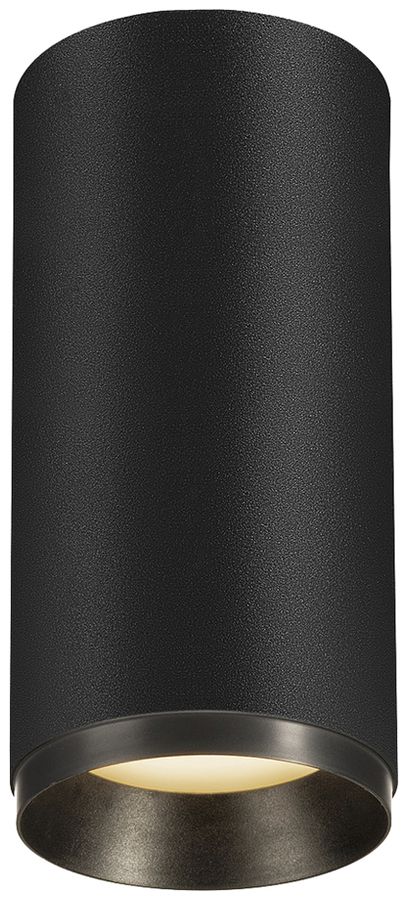 LED-Deckenleuchte SLV NUMINOS M PHASE 20W 1970lm 3000K 36° Ø85×185mm schwarz