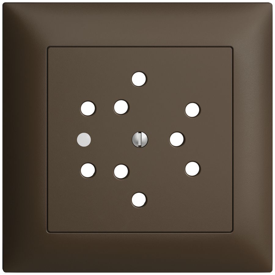 UP-Frontset EDIZIOdue coffee 88×88mm 3×T12 mit Linse