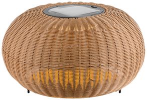 LED-Stehleuchte SLV ADEGAN Solar IP65 4.35W 85lm 2200K DIM braun