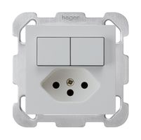 UP-Kombination 3/1P+A-R+T13 hellgrau kallysto mit Befestigungsplatte